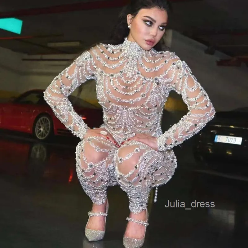 2024 Nuevo vestido de mujer Fit Slim Sequin Sequin Sexy MopSuit Pants