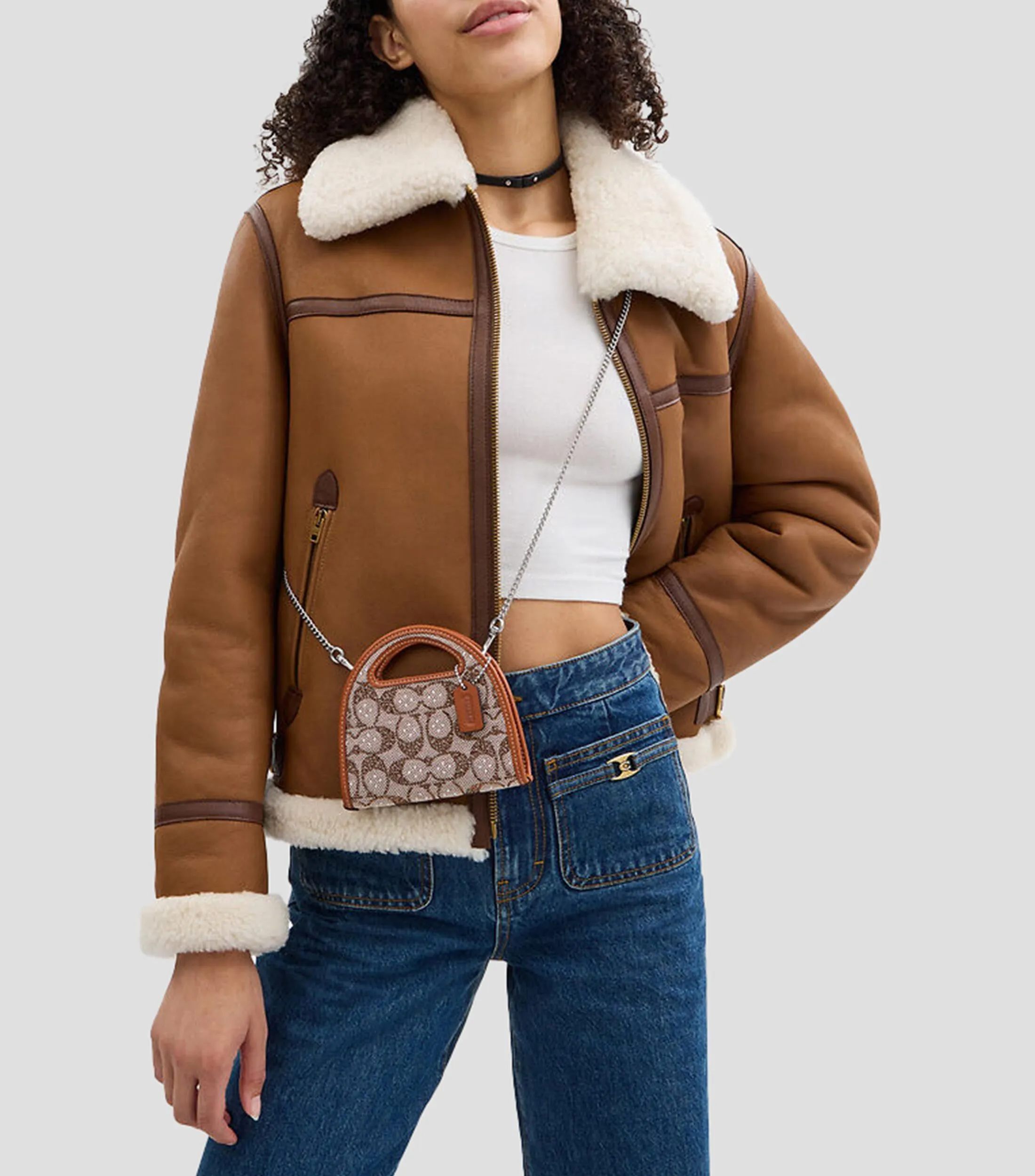 5437_Coach Tarjetero Top Handle Mujer
