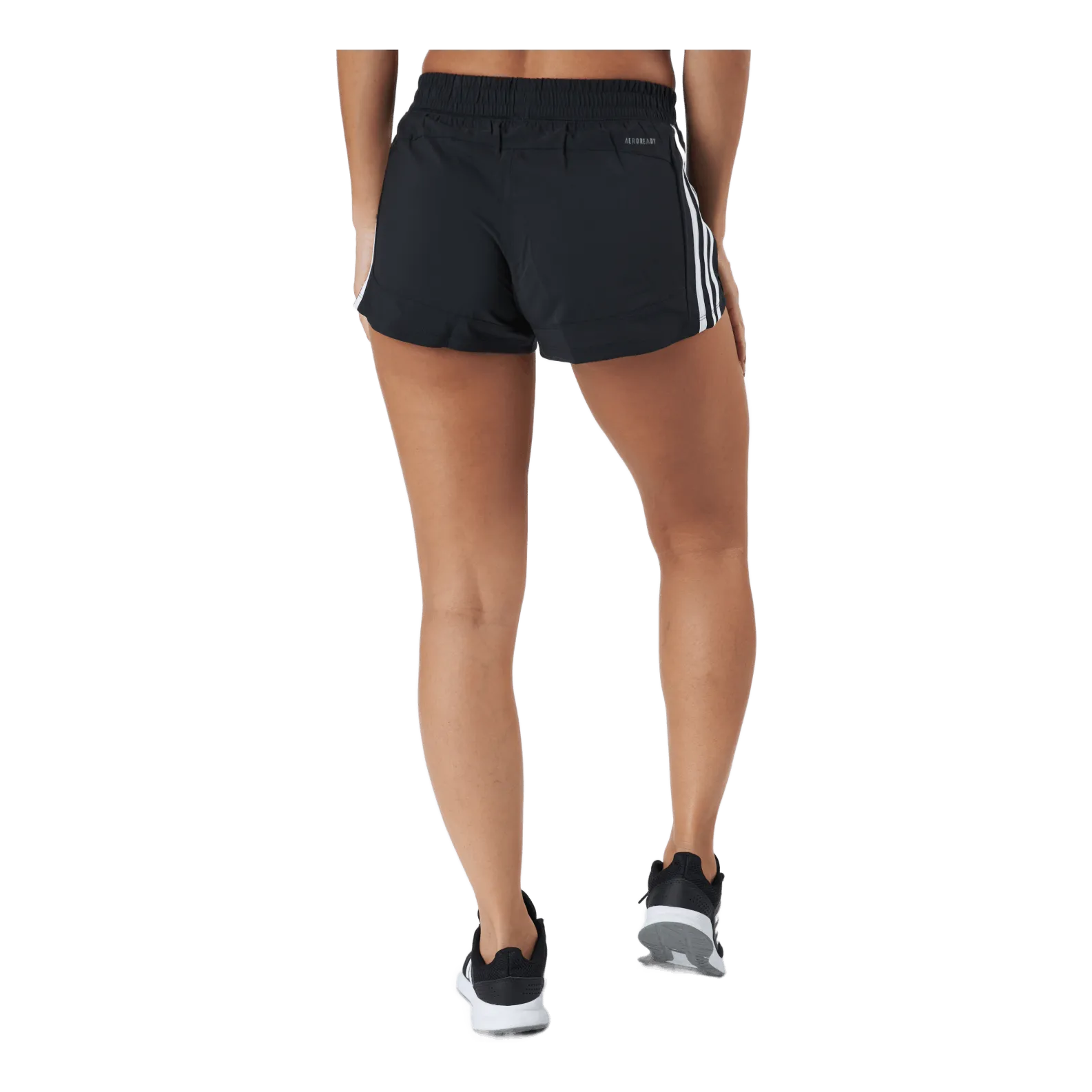 Adidas Pacer 3 Stripe Woven Short Black / White