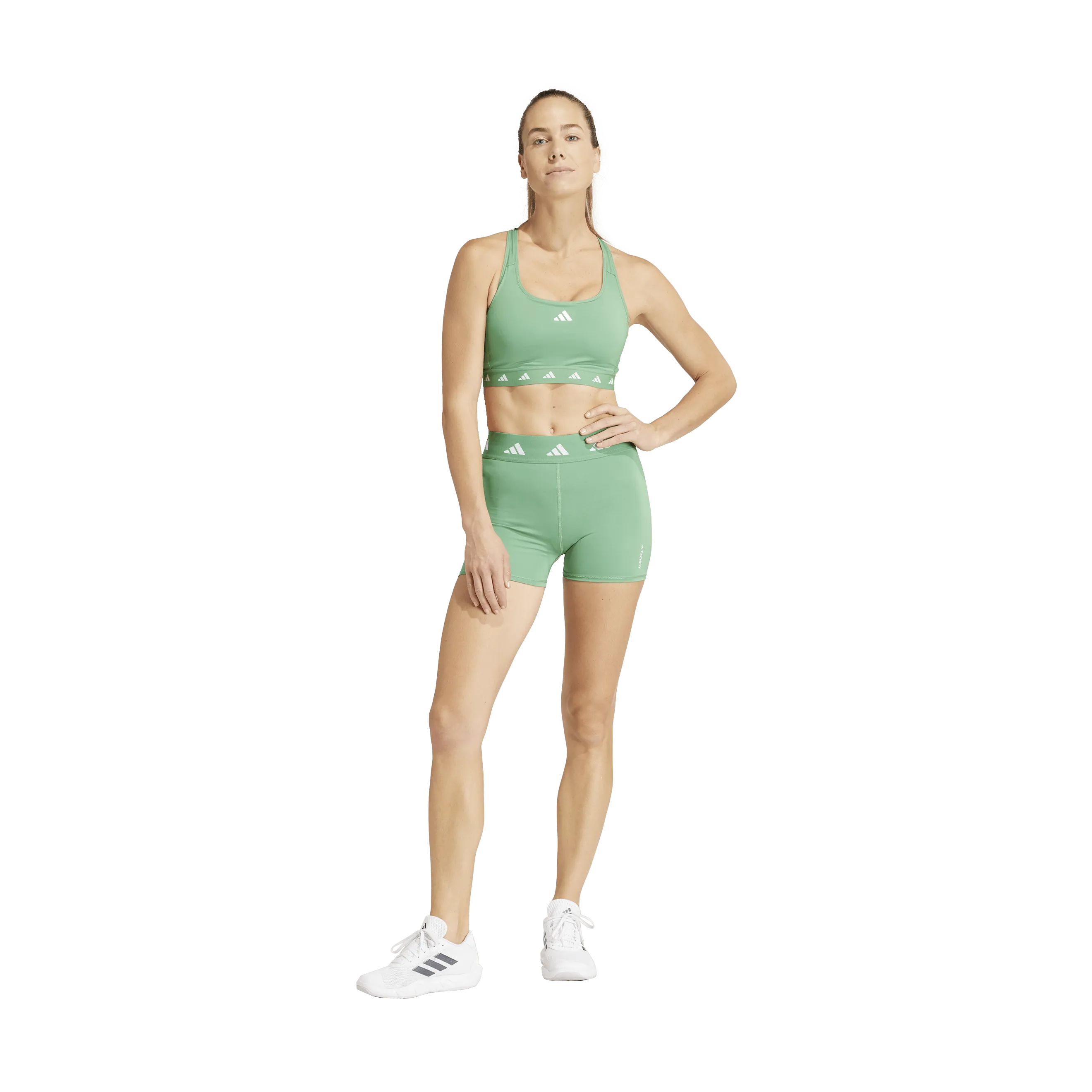 Adidas Techfit Short Leggings Preloved Green
