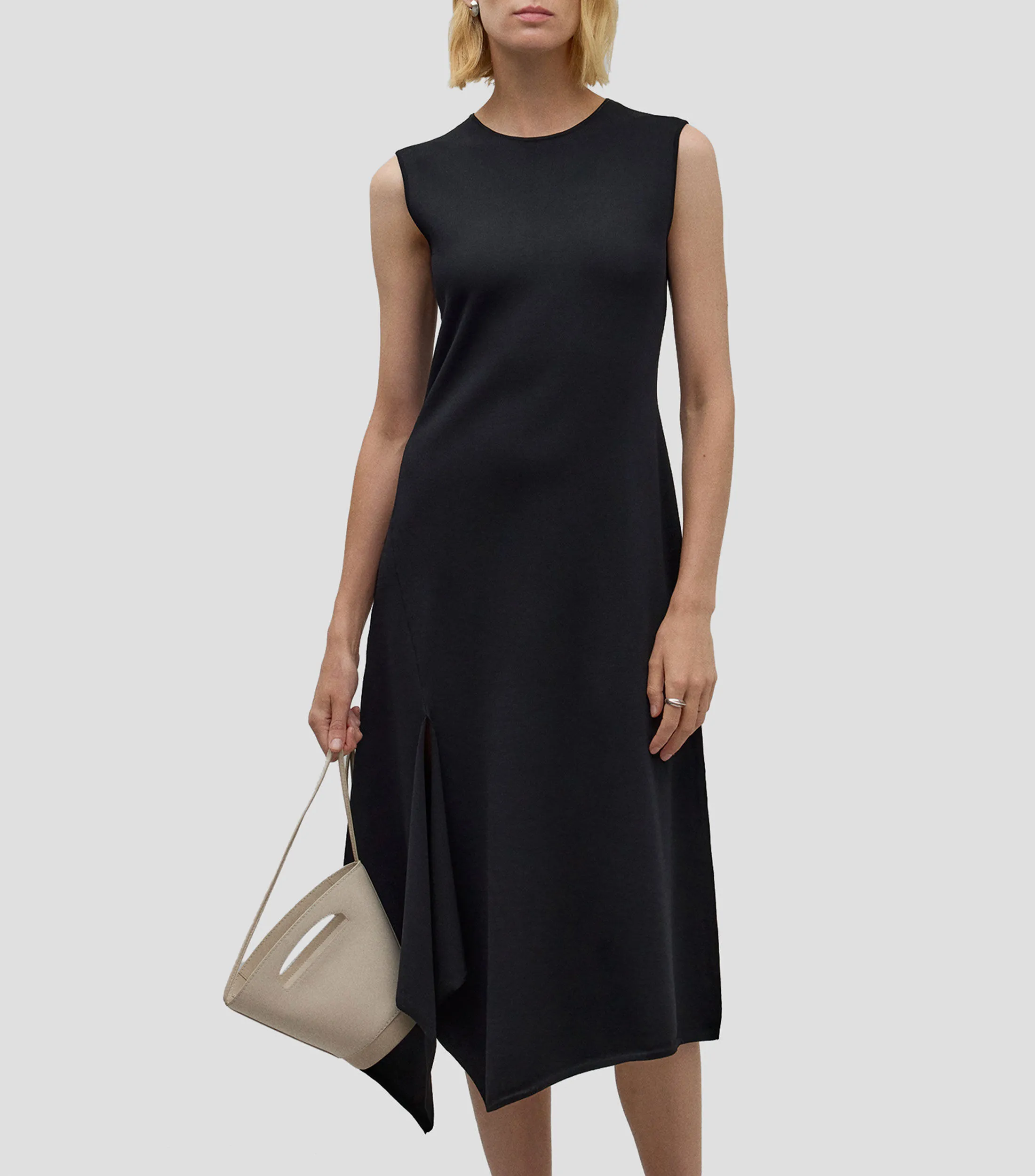Adolfo Dominguez Vestido Midi Liso Mujer