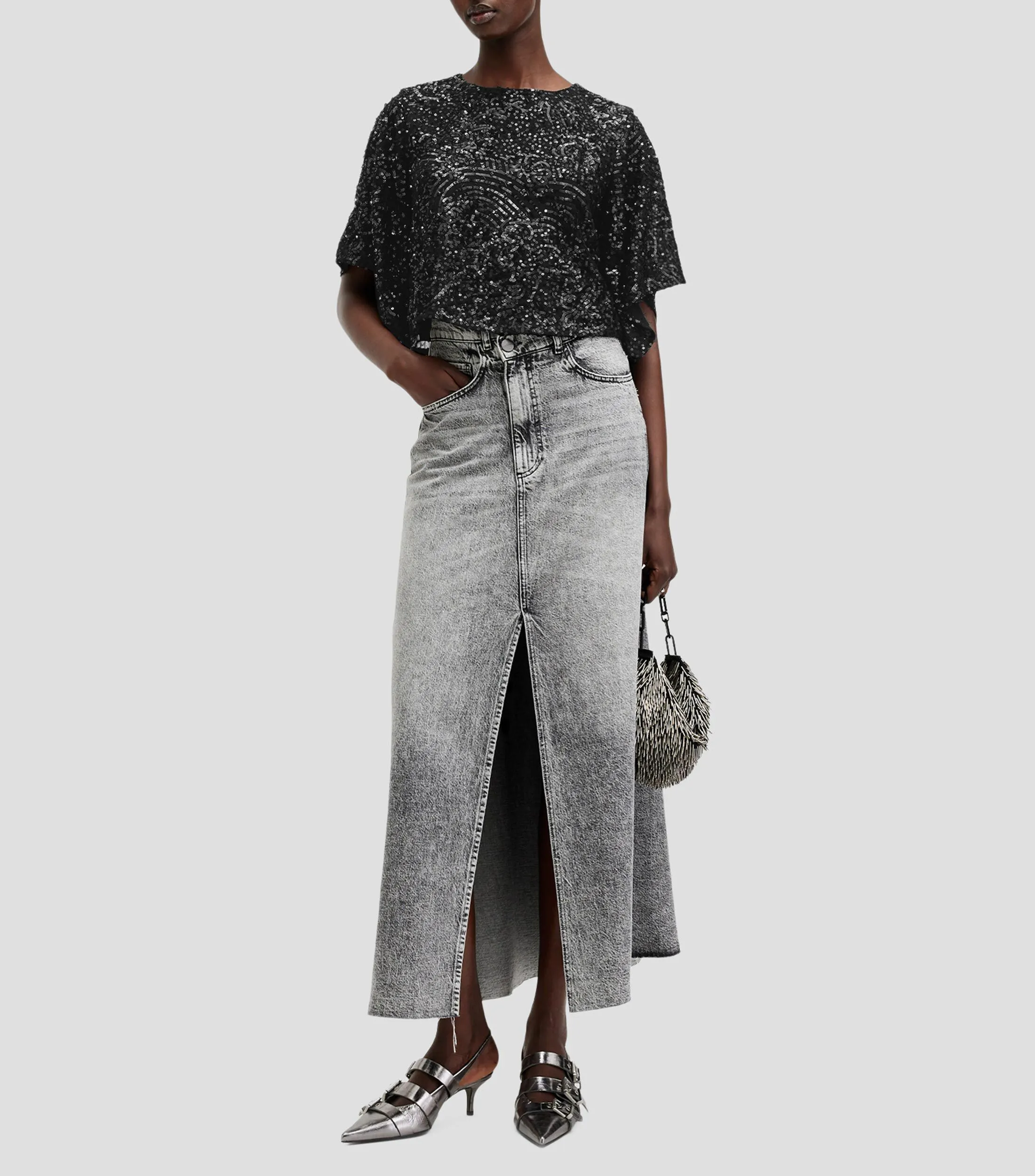 AllSaints Blusa Fantasía Manga 3,4 Mujer