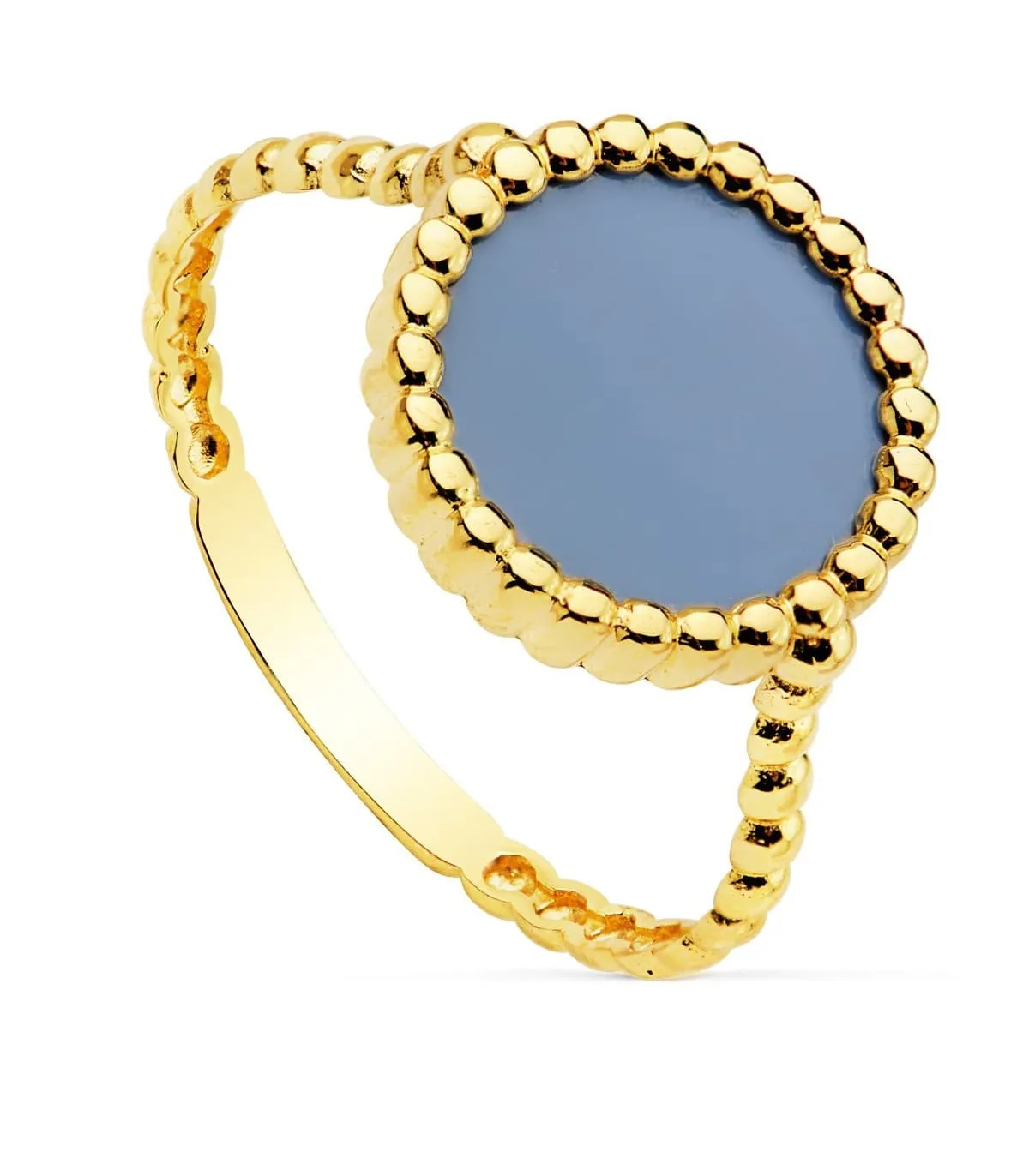 Anillo mujer Oro Amarillo 18K Blue Lake Dot