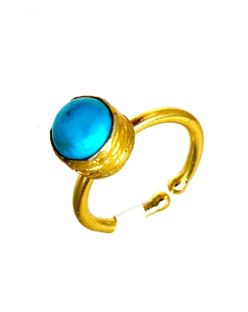 ANILLOS MUJER TURQUESAS CON PIEDRAS SEMIPRECIOSAS 
