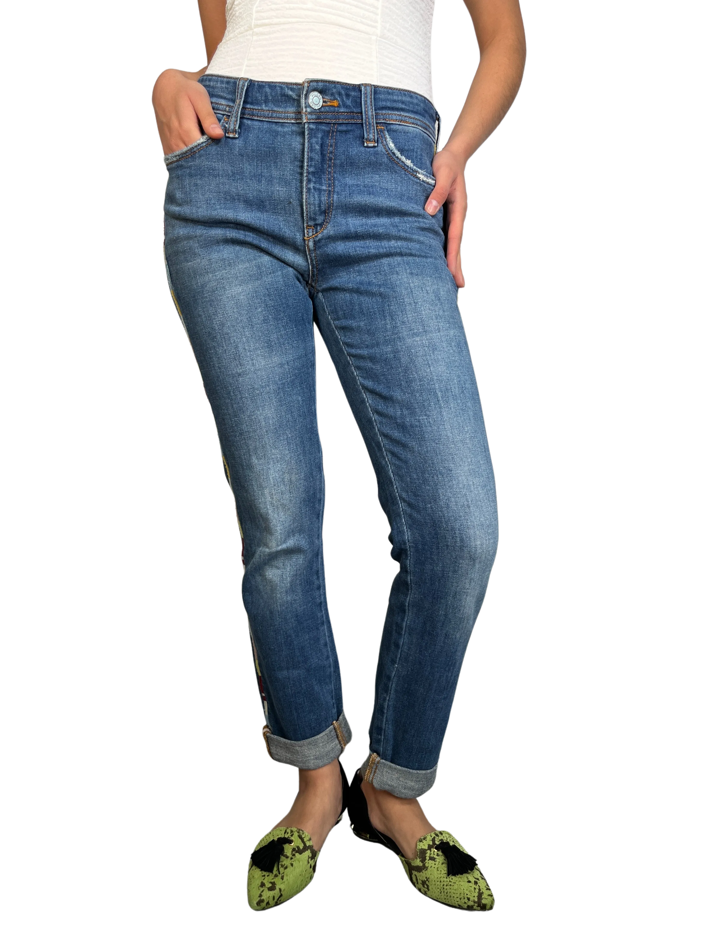 ANTHROPOLOGIE Pantalón Slim Boyfriend Crop