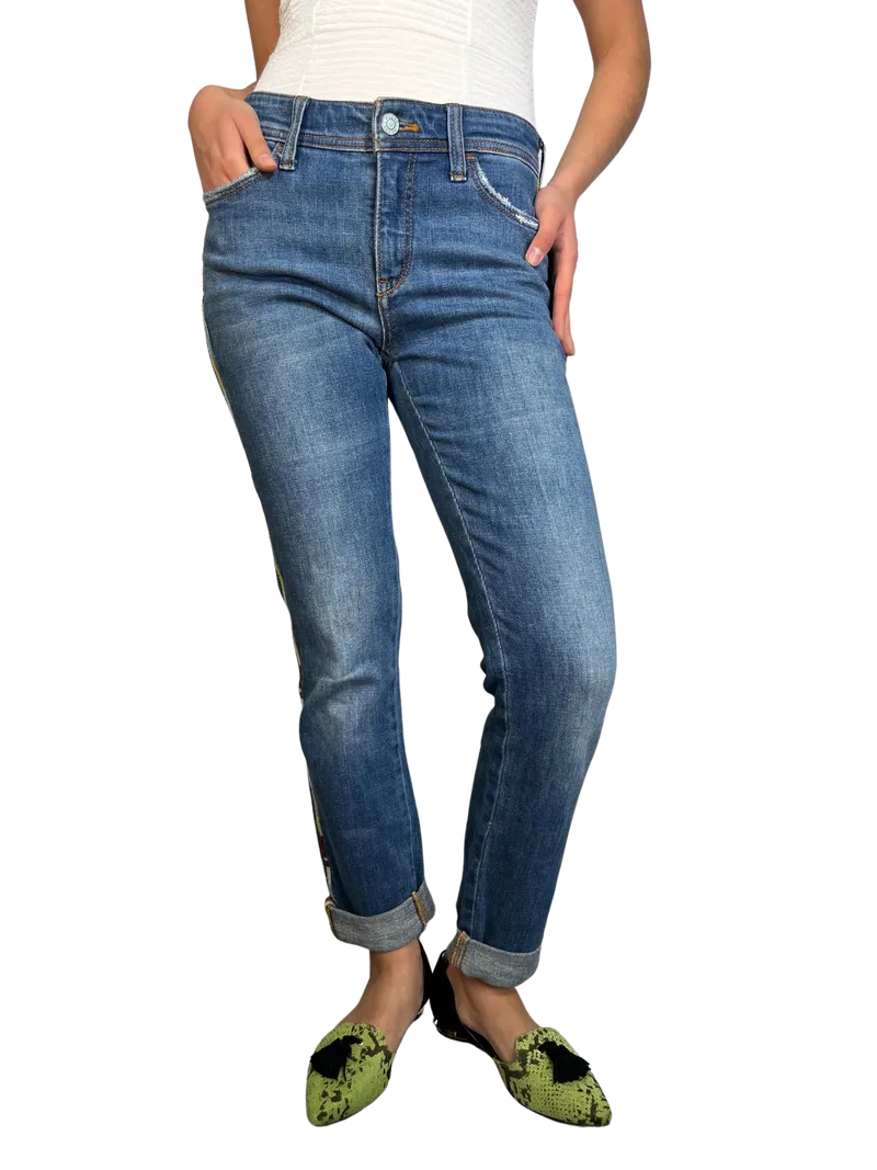 ANTHROPOLOGIE Pantalón Slim Boyfriend Crop