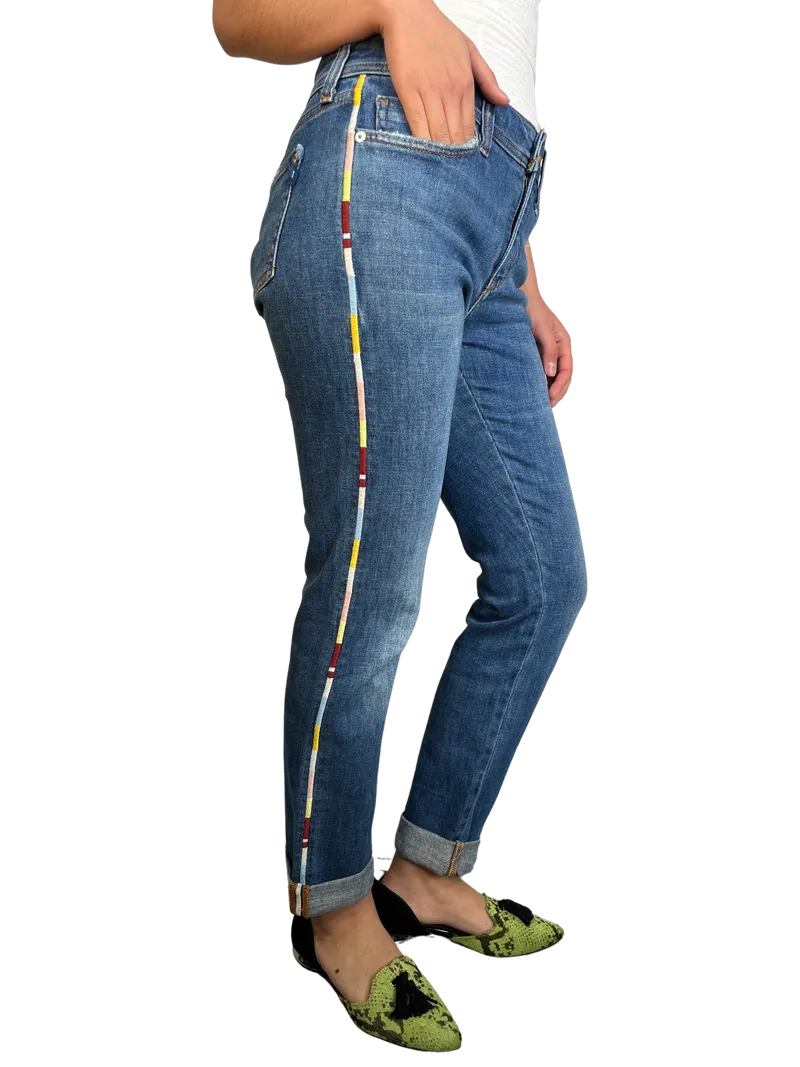 ANTHROPOLOGIE Pantalón Slim Boyfriend Crop