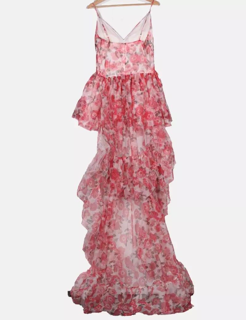 Azahara Vestido tail hem floral