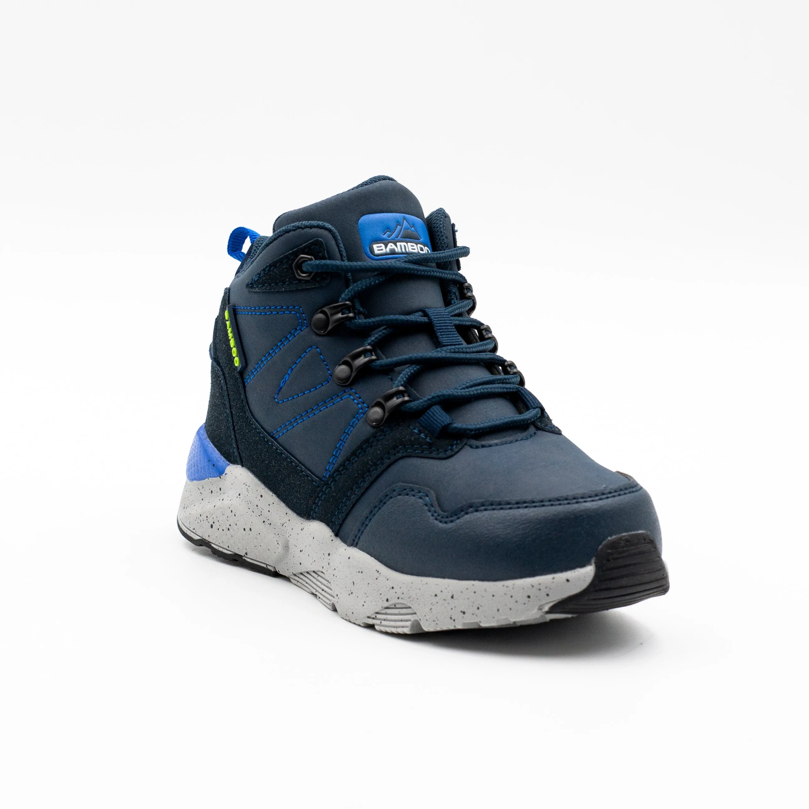 Bamboo Zapatilla nino urbana con cordon color azul