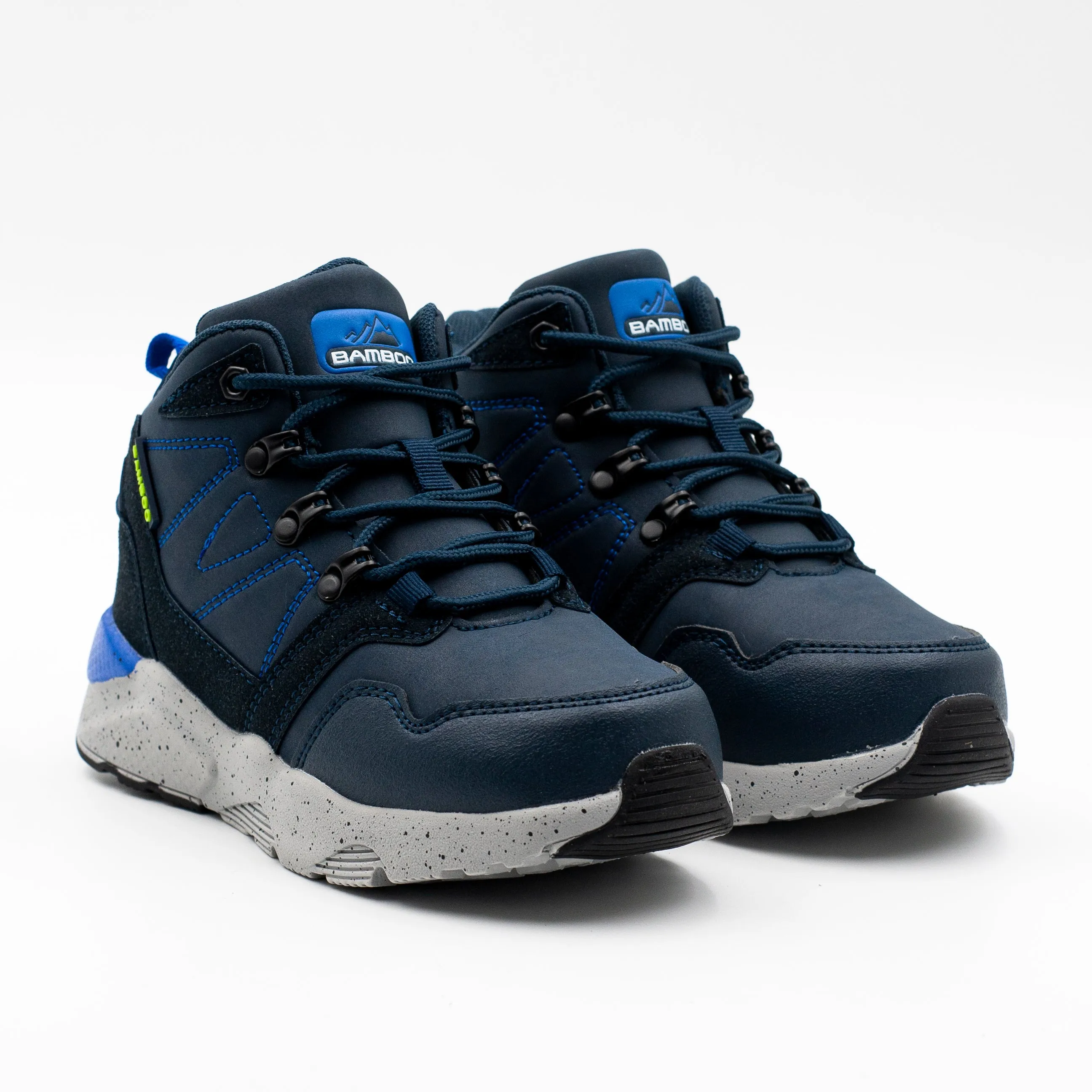 Bamboo Zapatilla nino urbana con cordon color azul