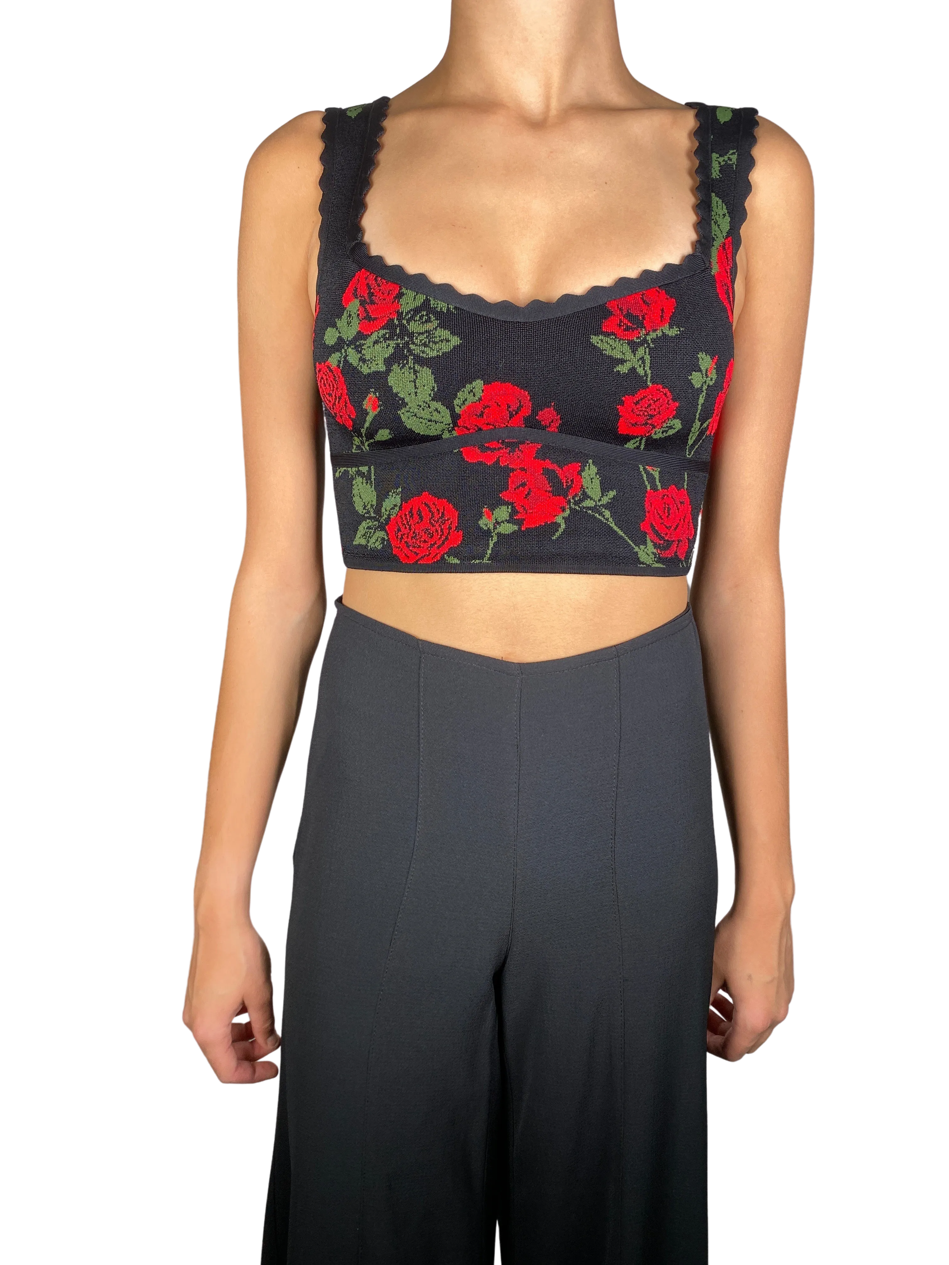 BCBG Crop Top Rosas