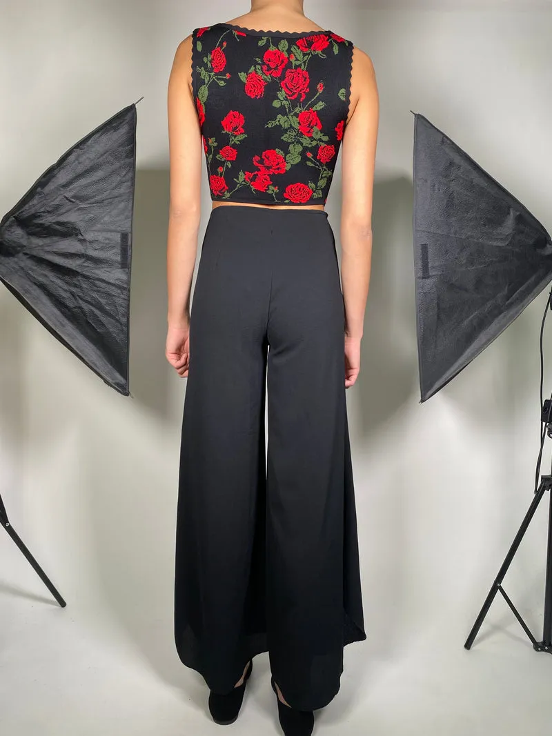 BCBG Crop Top Rosas