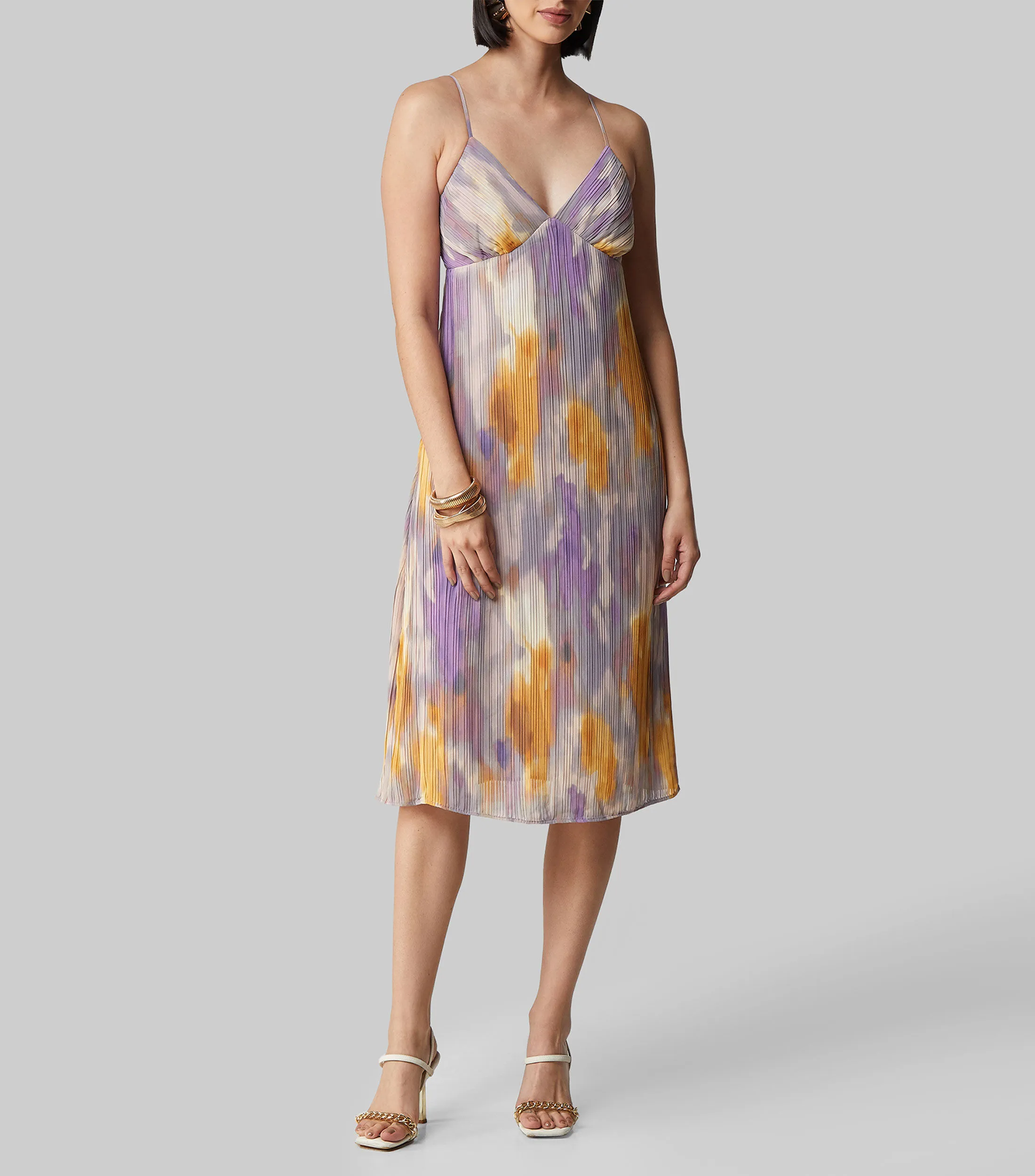 BCBG New York Vestido largo abstracto Mujer