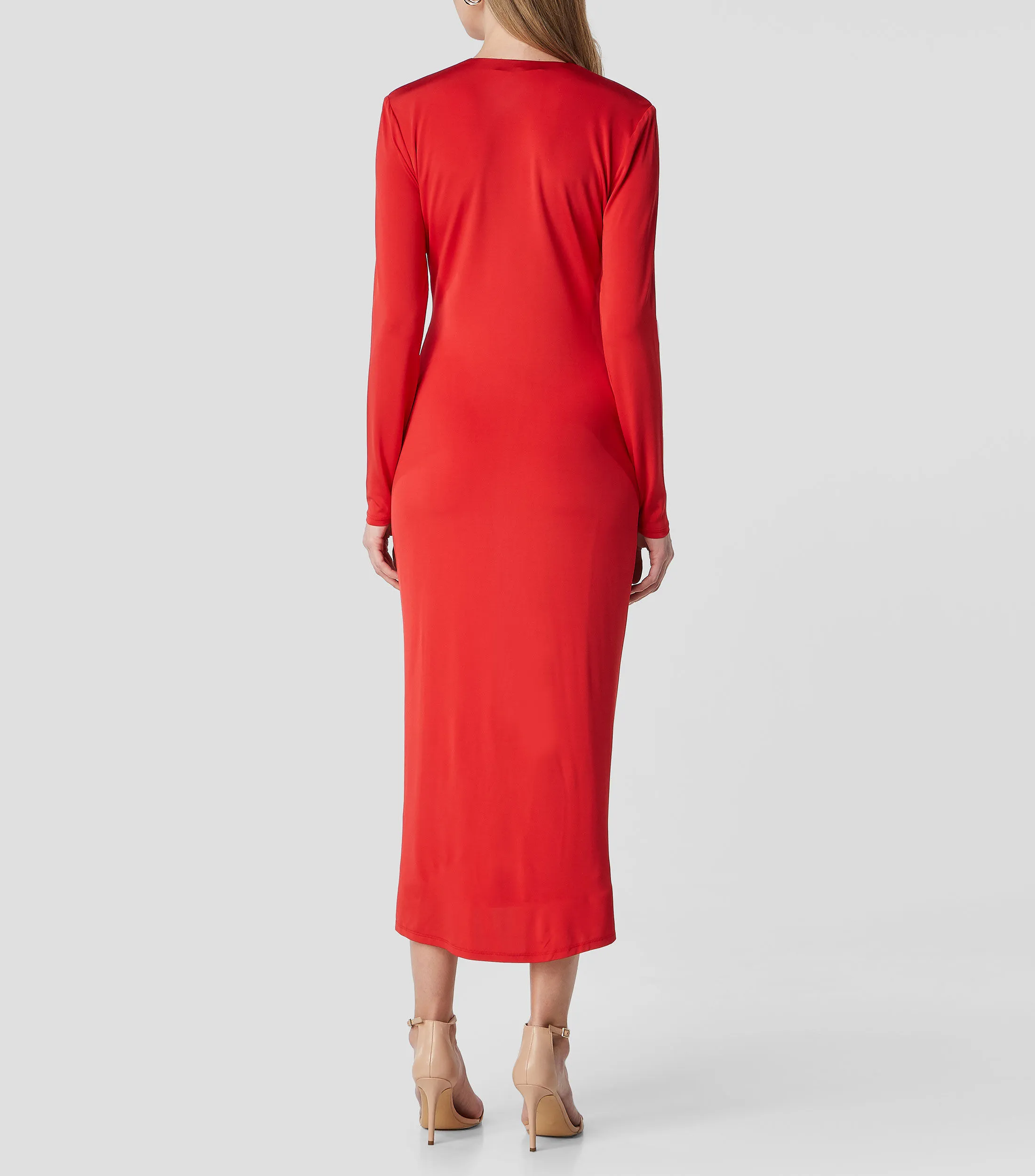 Bcbg Vestido Largo Manga Larga Mujer