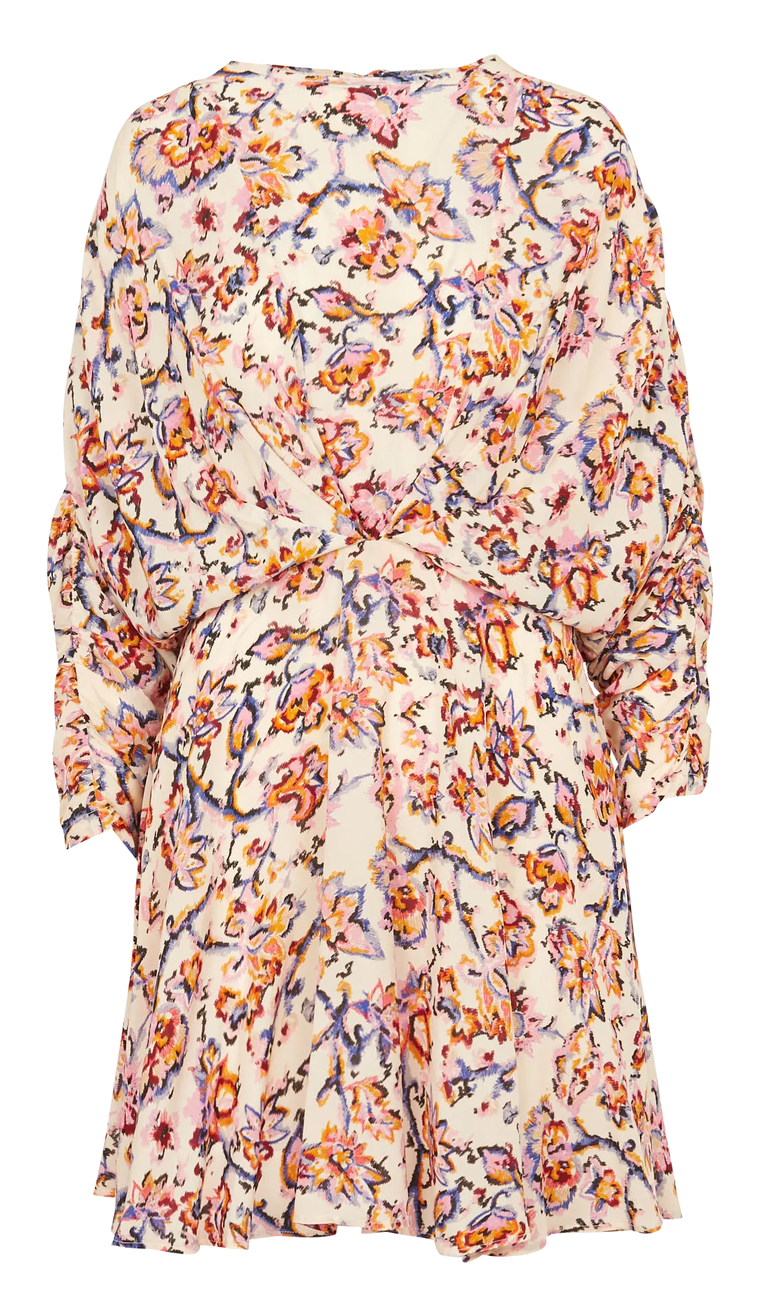 BERENICE RAKY  VESTIDO CORTO CON CUELLO REDONDO EN MULTICOLOR