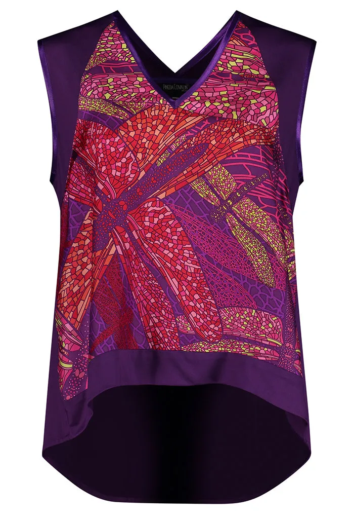 Blusa Caudal Libélula Morado