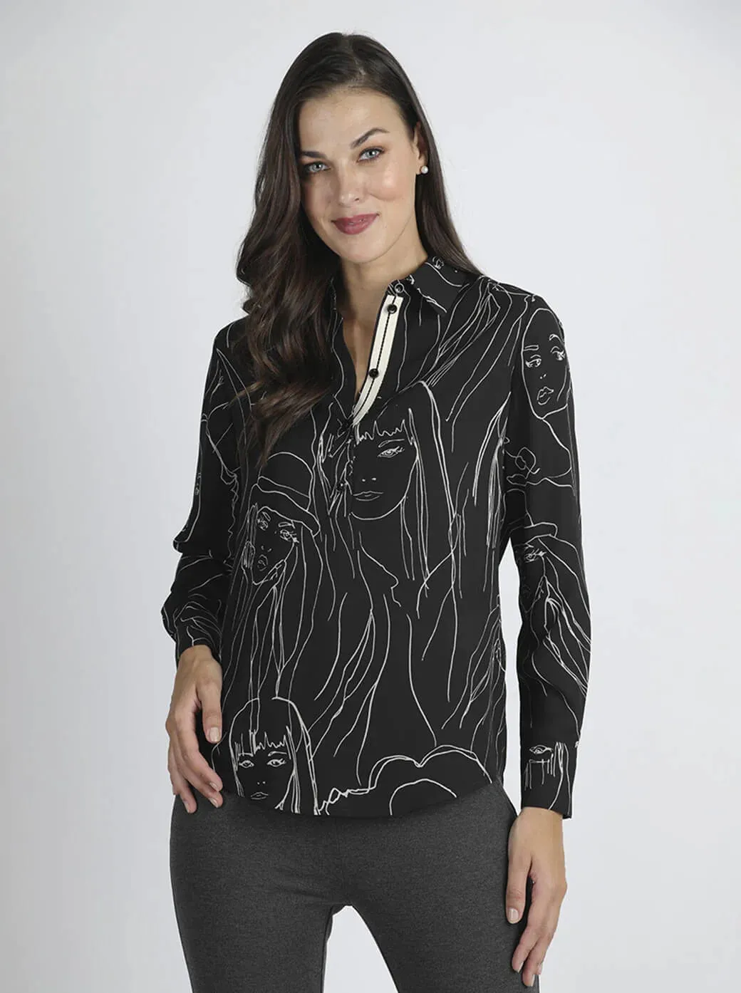 Blusa con Bolsillos Parche para Mujer Foleys 223865