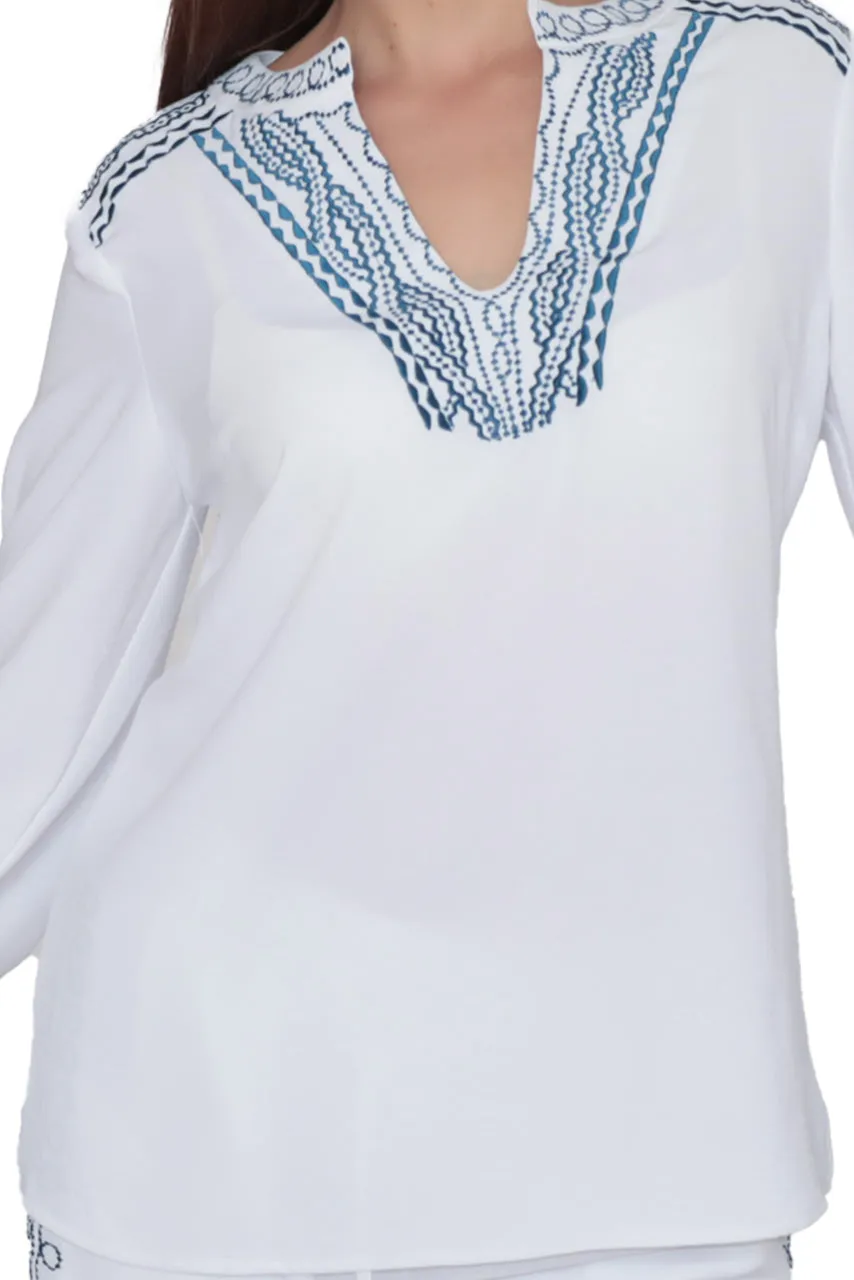 Blusa con Bordado Dama Lofassi 8159