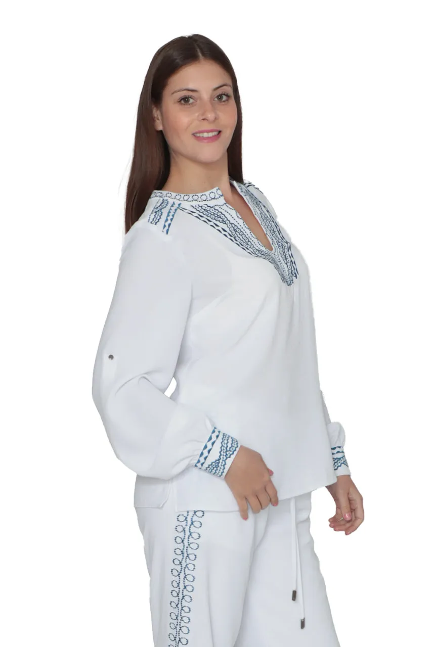 Blusa con Bordado Dama Lofassi 8159
