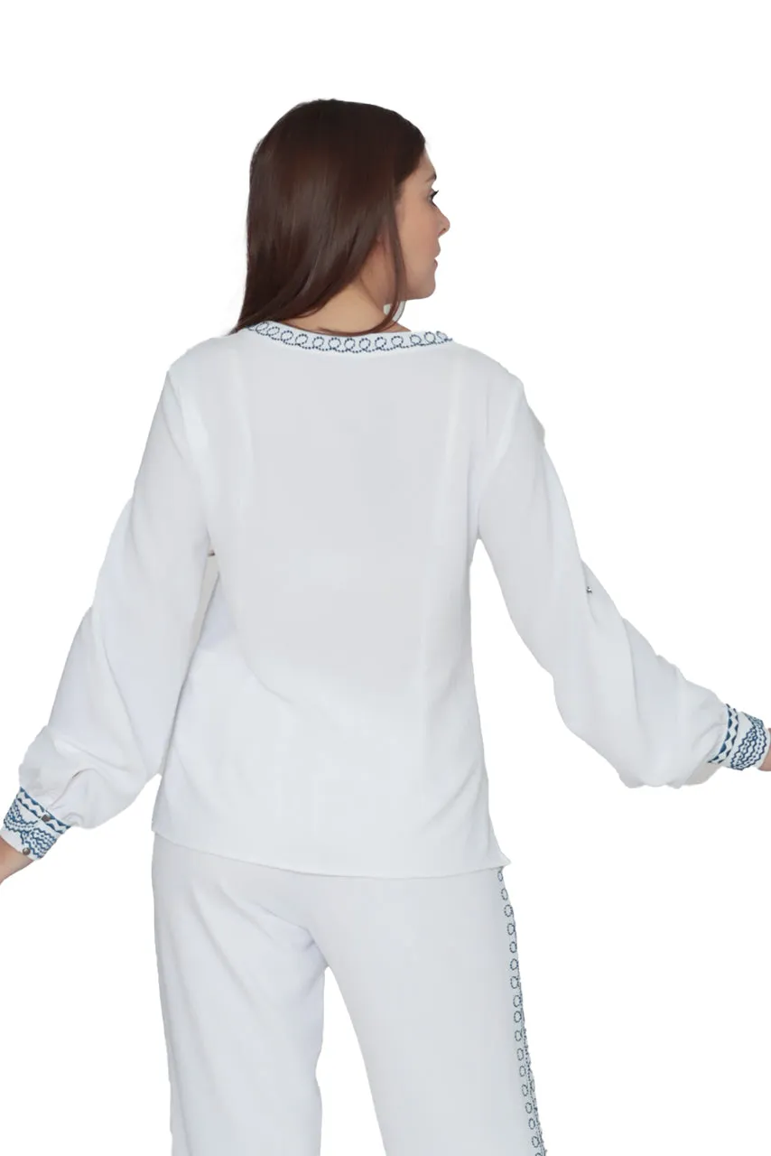 Blusa con Bordado Dama Lofassi 8159