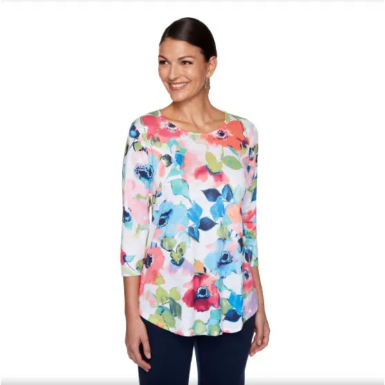 BLUSA GERAN MULTICOLOR MANGA LARGA X RUBY RD