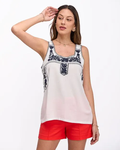 Blusa Mujer Anturio Blanco Optico