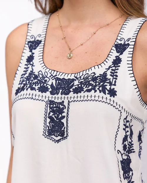 Blusa Mujer Anturio Blanco Optico