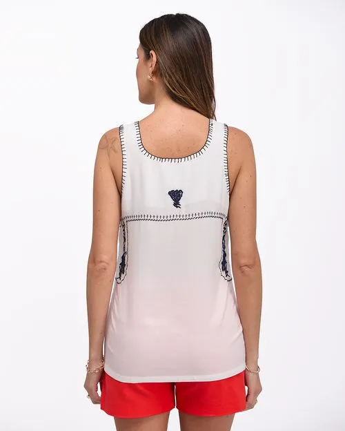 Blusa Mujer Anturio Blanco Optico