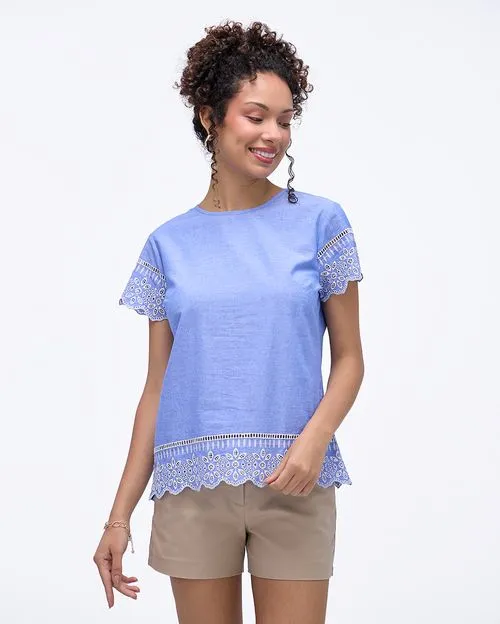 Blusa Mujer Cata Celeste