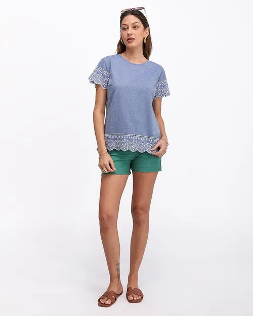 Blusa Mujer Cata Medium Wash
