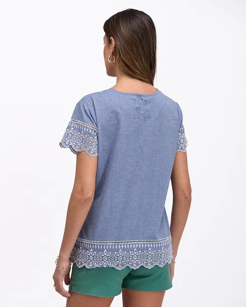 Blusa Mujer Cata Medium Wash