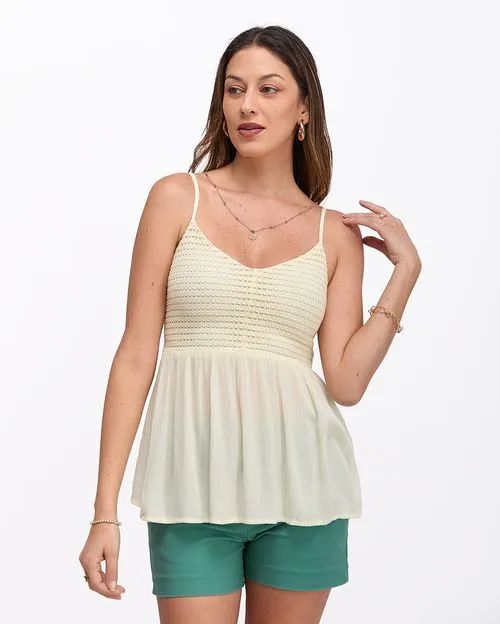 Blusa Mujer Felisa Crema Angora