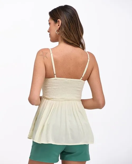 Blusa Mujer Felisa Crema Angora