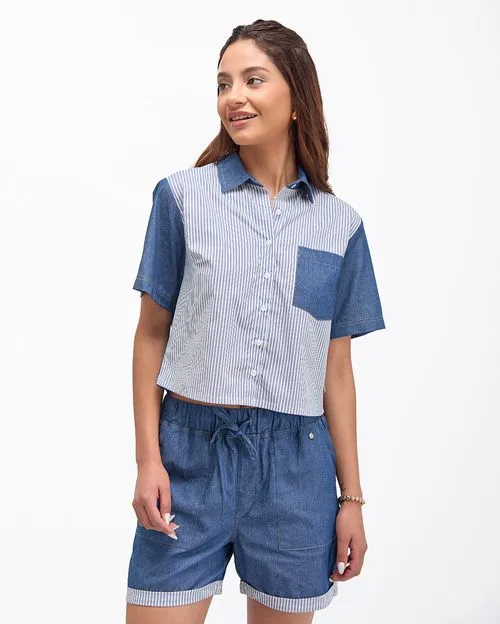 Blusa Mujer Lauren Azul