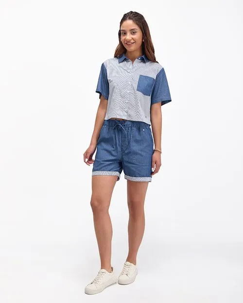Blusa Mujer Lauren Azul