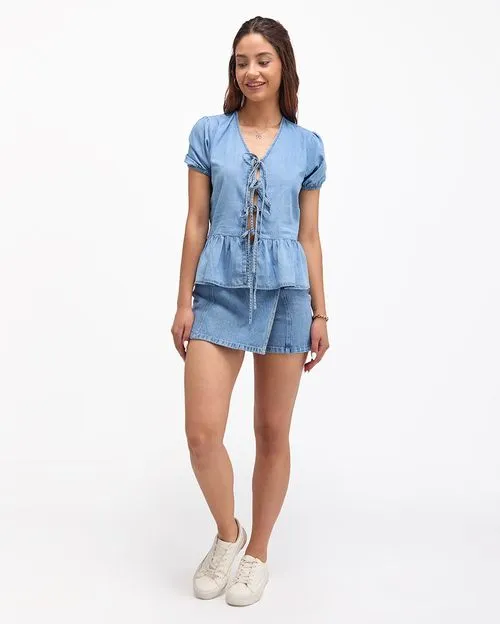 Blusa Mujer Manelik Total Dirty Bleach