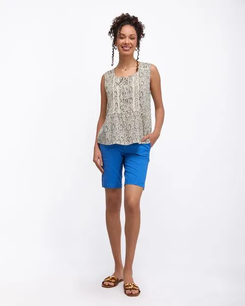 Blusa Mujer Maribel Print Crema Pastel
