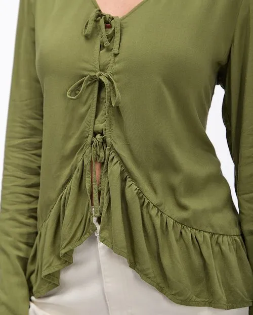 Blusa Mujer Marina Verde Frost