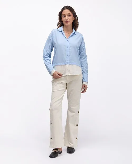 Blusa Mujer Maya Celeste Bell