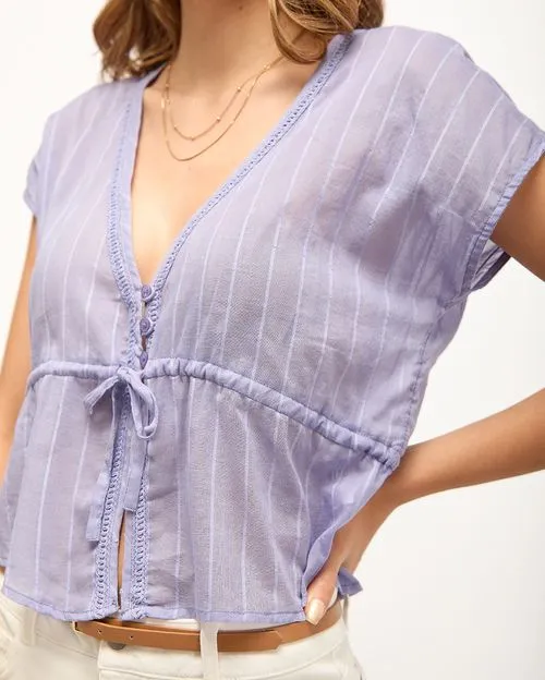 Blusa Mujer Puka Azulino Lavanda