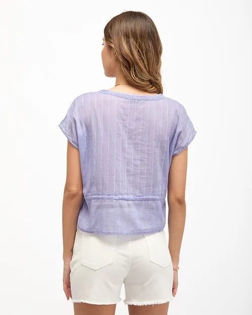 Blusa Mujer Puka Azulino Lavanda