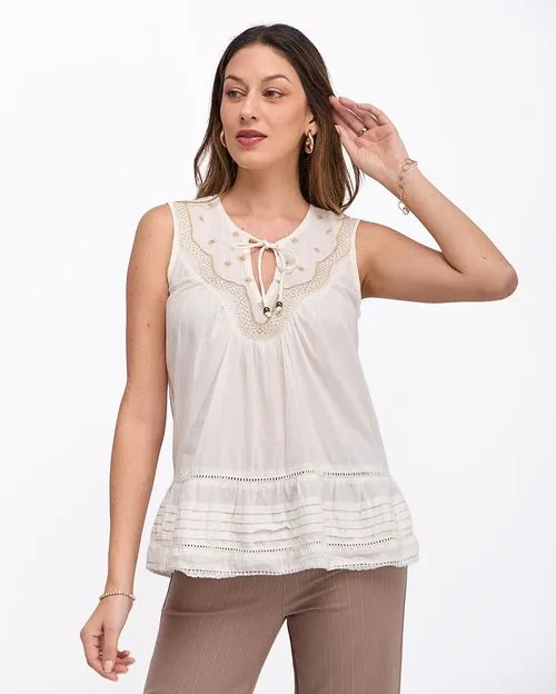 Blusa Mujer Rosa Crema Pastel