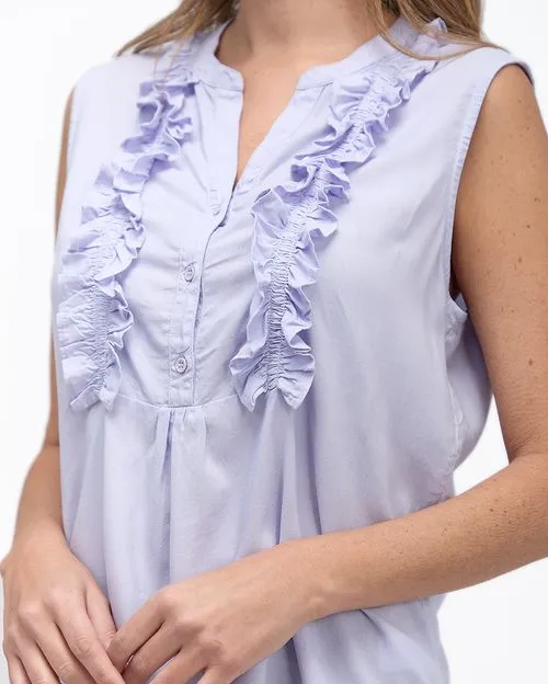 Blusa Mujer Rubi Solid Lila Frío