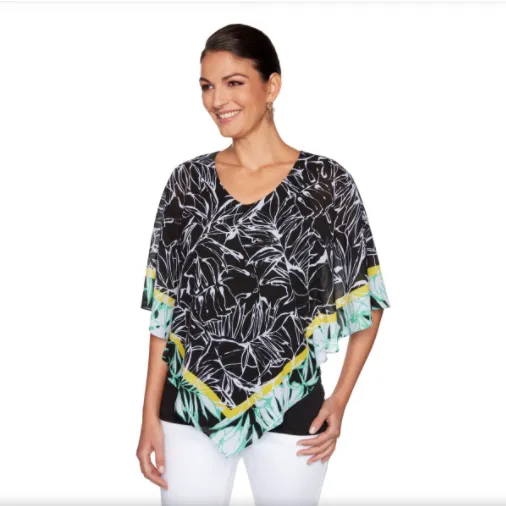 BLUSA NEGRA MULTICOLOR RUBY RD X