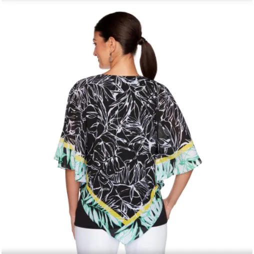 BLUSA NEGRA MULTICOLOR RUBY RD X