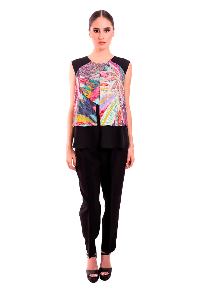 Blusa Pétalos guila Real Mexicana Gris
