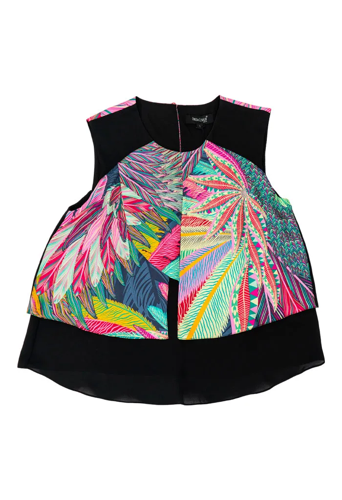 Blusa Pétalos guila Real Mexicana Gris