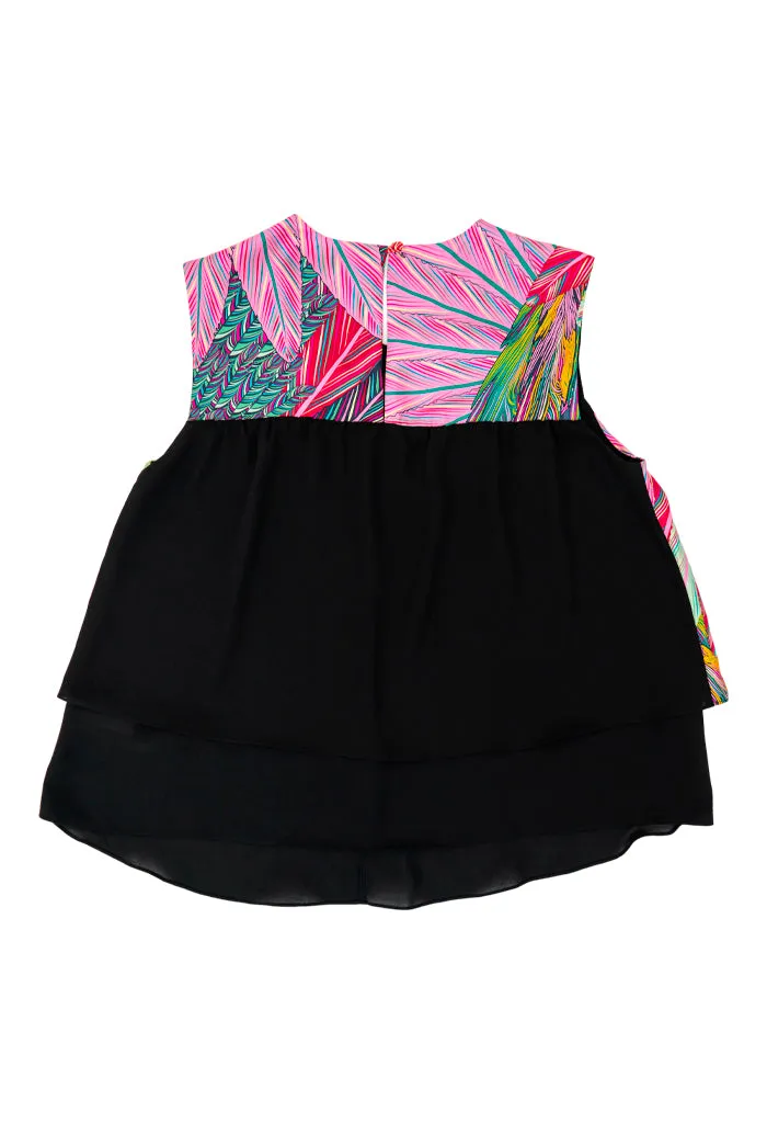 Blusa Pétalos guila Real Mexicana Gris