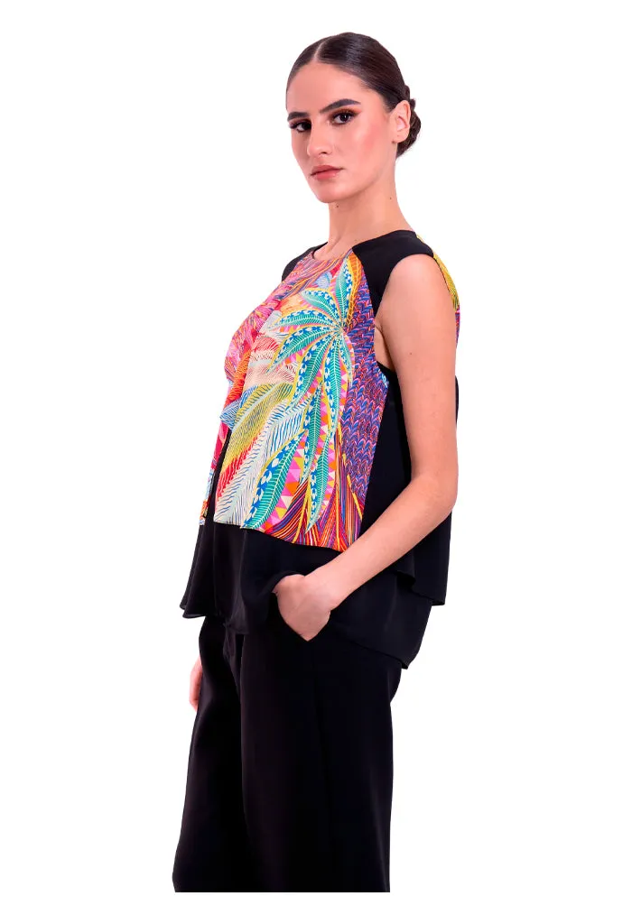 Blusa Pétalos guila Real Mexicana Rojo