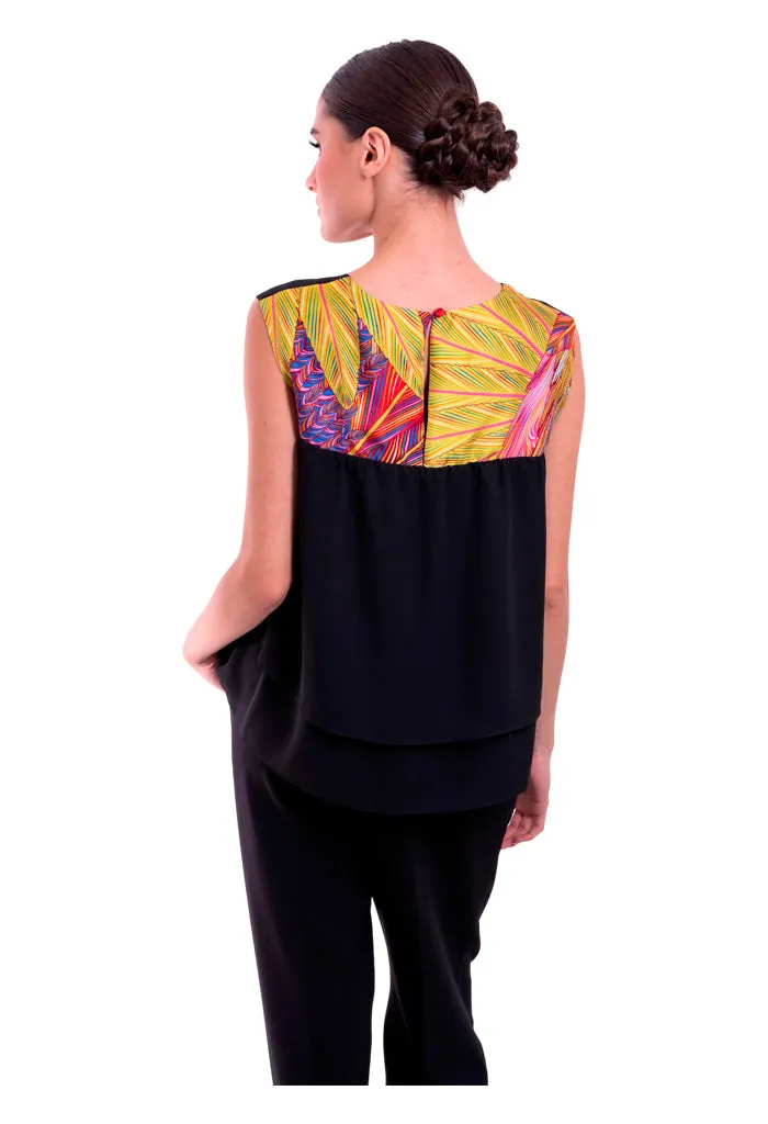 Blusa Pétalos guila Real Mexicana Rojo